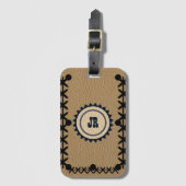 Leder van Zuidwestelijke Stijl Kijk Bagagelabel (Voorkant (verticaal))
