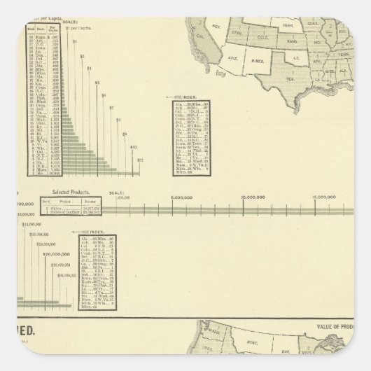 Leder Vierkante Sticker (Voorkant)