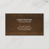 Leder Visitekaartje (Achterkant)