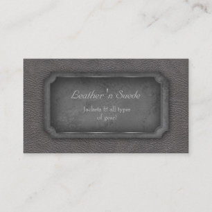 Leder Visitekaartje "n Suede