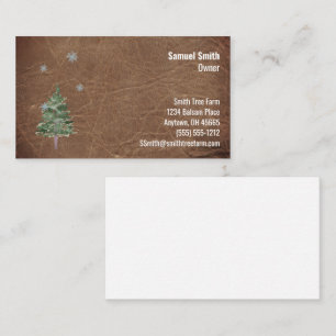 Leder ziet er uit op Balsam Fir Tree Seven Line Aa Visitekaartje