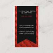 Lederbekleding generiek Visitekaartje (Achterkant)