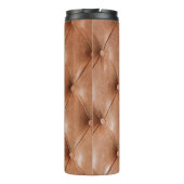 lederen achtergrond thermosbeker (Achterkant)