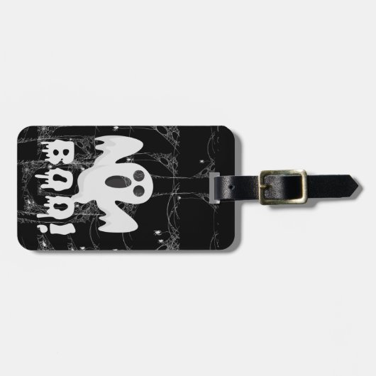 Lederen bagageband bagagelabel (Voorkant horizontaal)