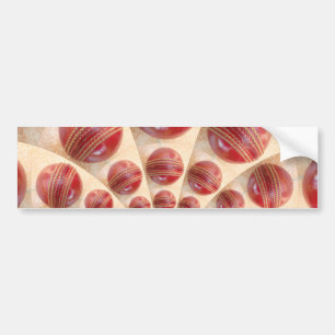 Lederen bal Rhythm Cricket Balls: Rhythmic Array Bumpersticker