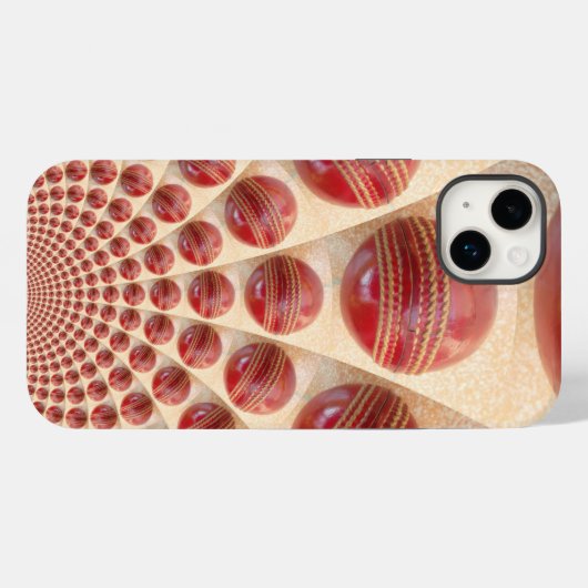 Lederen bal Rhythm Cricket Balls: Rhythmic Array Case-Mate iPhone Case (Achterkant (horizontaal))