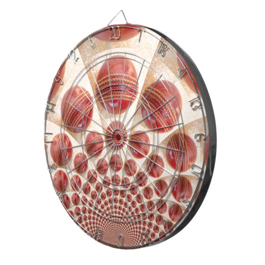 Lederen bal Rhythm Cricket Balls: Rhythmic Array Dartbord (Voorkant Rechts)