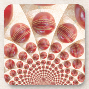 Lederen bal Rhythm Cricket Balls: Rhythmic Array Onderzetter