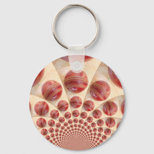 Lederen bal Rhythm Cricket Balls: Rhythmic Array Sleutelhanger