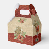 Lederen bloemen op Suede Bedankdoosjes (Achterkant)