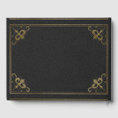  lederen boek bruiloft gastenboek (Achterkant)