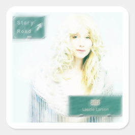 Lederen die in je hoofd hangen, Story Road Vierkante Sticker