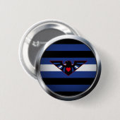 LEDEREN EAGLE PRIDE MEDAILLON RONDE BUTTON 5,7 CM (Voorkant /achterkant)