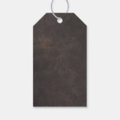 Lederen en Bedankt Lederen Rooster Cadeaulabel (Achterkant)