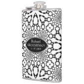 Lederen harnas geometrie personaliseren heup kolf heupfles (Links)