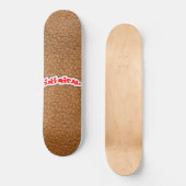 Lederen huid grafisch skateboard (Voorkant)