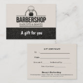 Lederen in de winkel — Cadeaubon Kortingskaartje (Voorkant / Achterkant)