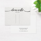 Lederen kalligrafie Haarklemscherm Visitekaartje (Bureau)