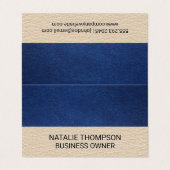 Lederen Kleurblok Visitekaartjes (Buitenkant ongevouwen)