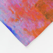 lederen kleuren fleece deken (Hoek)