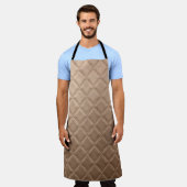 Lederen, kunstleder, patroon, abstract, dierlijk; schort (Gedragen)