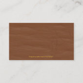 Lederen look Westerne stijl 7 Visitekaartjes (Achterkant)