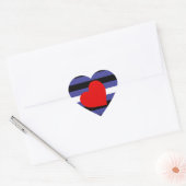 Lederen Pride Flag en hart Hart Sticker (Envelop)