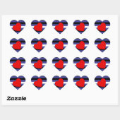 Lederen Pride Flag en hart Sticker (Vel)