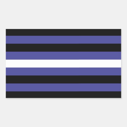 Lederen Pride Stripes Rechthoekige Sticker (Voorkant)