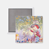 Lederen uit Alice: een Mad Tea Party Magneet (Voorkant / Achterkant)