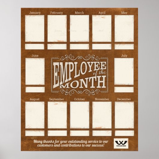 Lederen werknemer van het poster van de maandfotov (Voorkant)