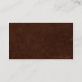 Lederen Westerne stijl 8 Visitekaartjes (Achterkant)