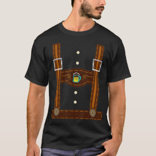 Lederhosen Costume Oktoberfest Gifts Mannen German T-shirt