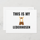 Lederhosen Feestdagenkaart (Voorkant / Achterkant)