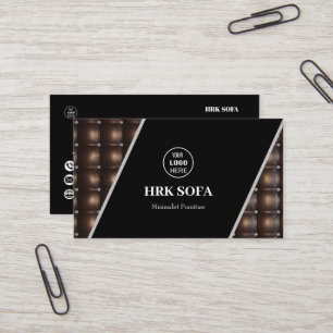 Lederkleding voor meubelen Ontwerp Professional Visitekaartje