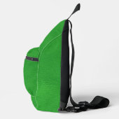 lederstructuur, groen sling bag (Rechts)
