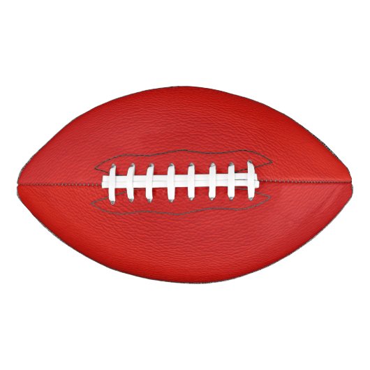 lederstructuur, rood american football (Voorkant)