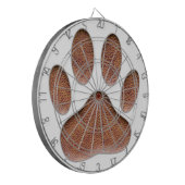 Ledertextiel Dog Paw Print Dartbord (Voorkant Links)