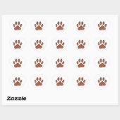 Ledertextiel Dog Paw Print Hart Sticker (Vel)