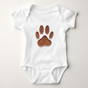 Ledertextiel Dog Paw Print Romper
