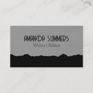 Ledertextiel   Torn-effect Visitekaartje