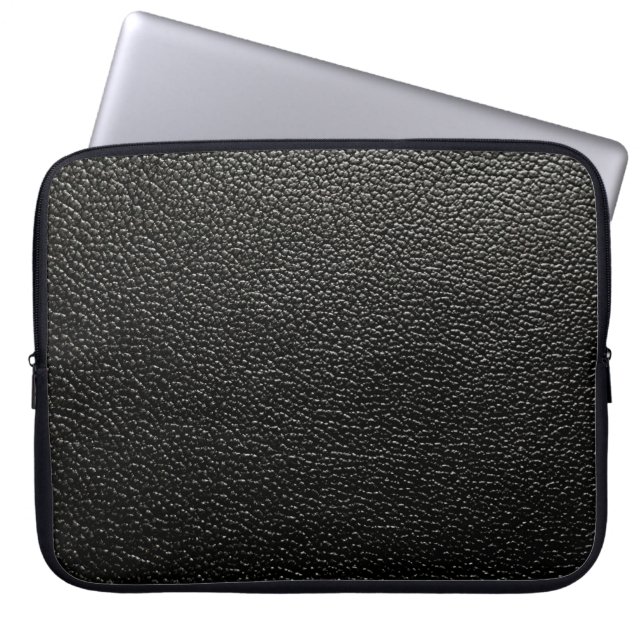 Ledertextuur, bijbelbekleding laptop sleeve (Voorkant)