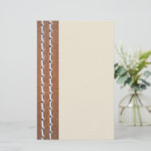 Ledervormige structuur briefpapier (Staand voorkant)