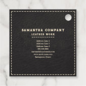 Lederwerker Craftsman Black Bedankjes Labels (Achterkant)