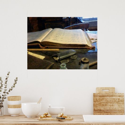 Ledger en Eyeglassen Poster (Keuken)