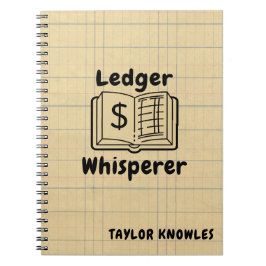 Ledger Whisperer Boekhouder Foto Notitieboek