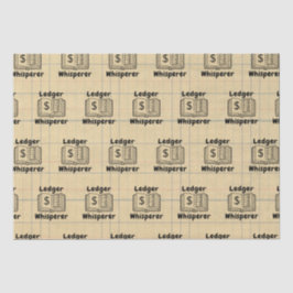 Ledger Whisperer Boekhouder Tissue Paper Tissuepapier