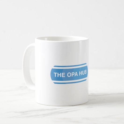 L'édition 2019 de tasse de hub d'OPA (Devant gauche)