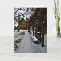 "LeDuc in Winterse Slap" Kerstkaart