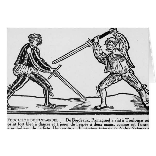 L'éducation de Pantagruel, illustration (Devant horizontal)